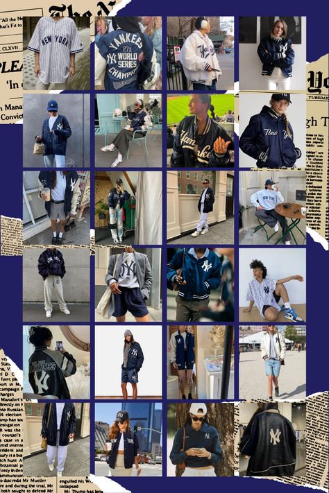 #newyork #yankees #varsity #baseball #jackets Yankees Aesthetic, Baseball Jackets, Ny Yankees, New York Yankees, Baseball, New York