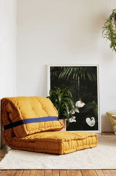 5 Ways to Hack Urban Outfitters’s Popular Rohini Daybed Cushion Urban Outfitters Daybed, Reema Floor Cushion, Cheap Patio Furniture, Dressing Design, Daybed Cushion, Urban Outfitters Home, Wood Daybed, Uo Home, Floor Seating