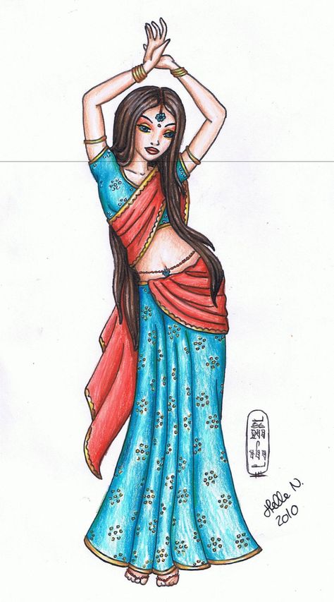 Indian Dancer by MyWorld1.deviantart.com on @deviantART Paintings Women, Girl Profiles, Painting Strokes, Indian Drawing, Shoe Art Drawing, Dancing Drawings, Art Drawing Ideas, Sketches Pencil, Indian Folk Art