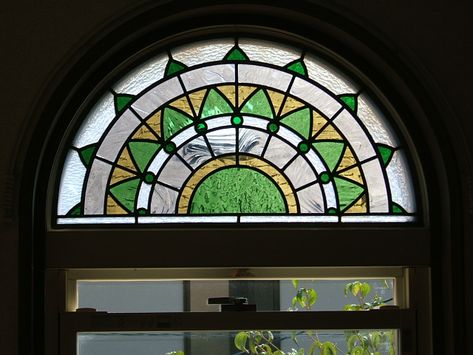 Mandala Stained Glass Art, Stained Glass Arched Window, Leadlight Doors, Stained Glass Arch, Woodburning Stove Fireplace, Diy Stained Glass Window, Arch Window, Window Stained, Stained Glass Door