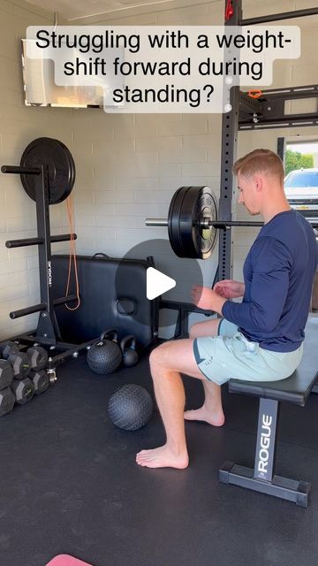 Dr. Chris McElderry | Neurologic Clinical Specialist on Instagram: "🦵 One of the most foundational, key exercises to perform particularly as we age! The Sit-to-Stand (or variations of this) should be a STAPLE in any good exercise program.   ‼️The variation shown above highlights the importance of a forward weight-shift, a movement pattern that individuals with Parkinson’s Disease (specifically) seem to struggle the most (retropulsion – feeling/tendency to step/fall backward in an uncontrolled manner).  🧠 Besides Parkinson’s Disease, other neurologic diagnoses may have difficulty with visuospatial awareness and others simply the fear of falling! This results in an inadequate weight shift forward during the sit-to-stand transition!  It is important to know the “why” behind the struggle and Parkinson Exercises, Knee Mobility, Parkinsons Exercises, Movement Pattern, Fear Of Falling, Exercise Program, Sit To Stand, Senior Fitness, The Fear