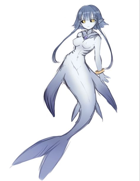 Monster People, Mermaid Shark, Shark Mermaid, Kaiju Design, Monster Girl Encyclopedia, Shark Girl, Mermaid Drawings, Anime Shadow, Creature Feature