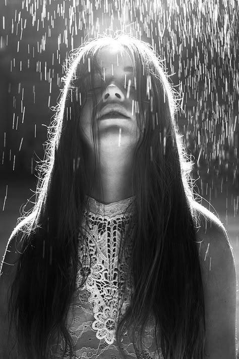 Liquid sunshine by GretaTu on DeviantArt Rainy Photoshoot, Rain Photo, I Love Rain, Under The Rain, Shadow Photography, Love Rain, Face Photography, Water Photography, Shooting Photo