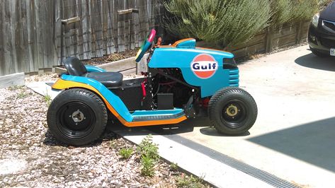 Lawn Mower Racing, Yard Tractors, Garden Tractor Attachments, Gulf Racing, Tractor Attachments, Riding Mower, Riding Lawn Mowers, Go Carts, Garden Tractor