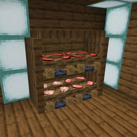 Minecraft Blueprint, Minecraft Cool, Minecraft Hack, Minecraft Furniture Ideas, Minecraft Storage, Minecraft Dogs, Construction Minecraft, Minecraft Building Guide, Case Minecraft