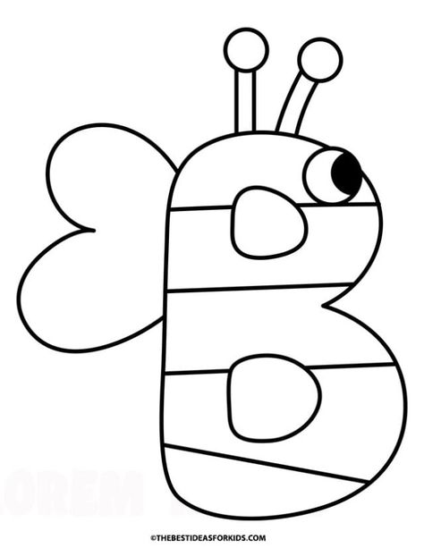 b is for bumblebee coloring page Worksheet Letter B For Preschool, Preschool B Crafts, Letter B Activities For Preschool Free, Letter B Arts And Crafts For Toddlers, Letter B Activities For Preschool Crafts Art Projects, Letter Bb Activities For Preschool, Letter B Activities For Kindergarten, B Crafts Preschool, B Is For