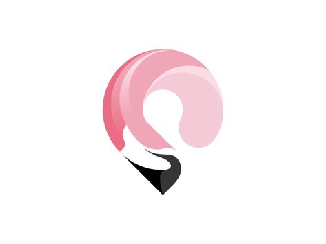 Flamingo Logo Design, Flamingo Logo, Flamingo Themed Party, Koi Fish Designs, Skincare Logo, Lab Logo, Cafe Branding, Simple Logo Design, Learning Design