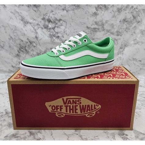 Vans Ward Canvas Summer Green Women's Shoes Size 7.5 Size: 7.5 Color: Green Material: Canvas Condition: New With Box. Vans Shoes Women, Maroon Shoes, Galaxy Shoes, Burgundy Sneakers, Vans Green, Green Vans, Leopard Print Sneakers, Pink Vans, Blue Vans