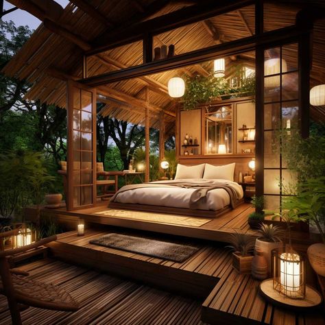 Japanese Style Tiny House, Japanese Tiny House, Japan House Design, Bali Luxury, Asian House, Zen House, Japanese Home Design, Japanese Style House, Asian Homes