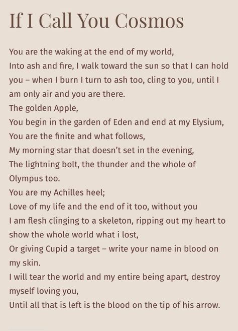 Part of my ‘Dear Aphrodite’ poetry collection, up on my blog From Tegan now. Poems on love, pain and heartbreak, as well as a load more themes explored in my ‘Letters to Goddesses’ Aphrodite Poem, Aphrodite Poetry, Poems On Love, Love Pain, Golden Apple, I Call You, Poetry Collection, Garden Of Eden, Do You Feel