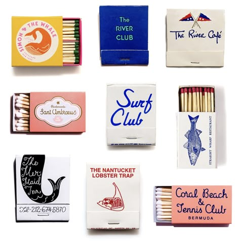 Vintage Matchbooks, Shot Book, Match Book, Matchbook Art, Create Logo, Surf Club, Matchbox Art, Restaurant Branding, Fun Wedding Invitations