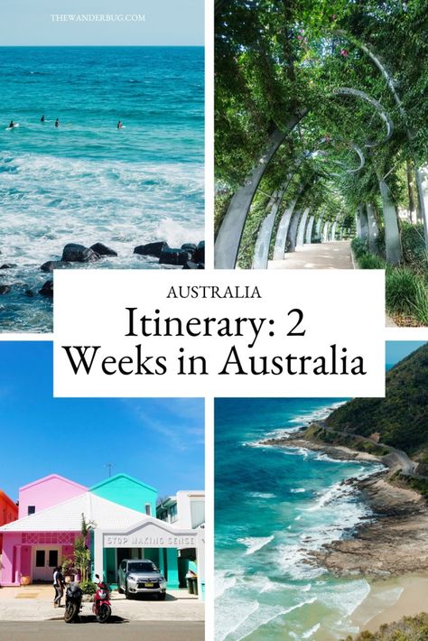 Itinerary: 2 Weeks in Australia for First Time Visitors (+ Map) • The Wanderbug 2 Weeks In Australia, Australia Travel Itinerary, Australia Itinerary 10 Days, Places In Australia, Melbourne Markets, Cottesloe Beach, Trip To Australia, Brisbane River, Australia Itinerary