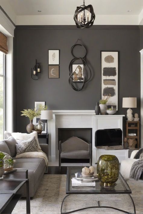 Discover the timeless allure of Iron Ore (SW 7069) in 2024's best wall color for a dash of classic elegance to your interior designer routine. #Ad #homedecor #homedesign #wallpaints2024 #Painthome #interiorarchitecture Wall Colors Green Living Room Colors
Bright Living Room Colors
Apartment Renovation
Living room Remodeling
Modern Paint Colors
2024 Iron Ore Living Room Wall, Iron Ore Accent Wall Living Room, Iron Ore Living Room, Colorful Living Room Bright, Renovation Living Room, Paint Colors 2024, Manchester House, Best Wall Colors, Family Room Paint