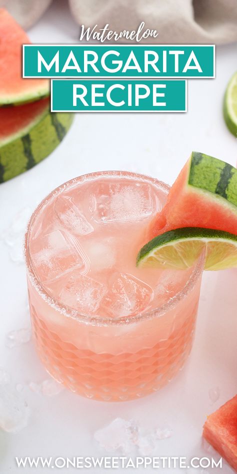 Simply Watermelon Margarita, Watermelon Jalapeno Margarita, Watermelon Margarita Recipe, Limeade Margarita, Fresh Watermelon Juice, Simply Juice, Frozen Watermelon Margarita, Easy Margarita Recipe, Homemade Margaritas