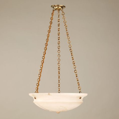 Dyrham Alabaster Bowl Ceiling Light - Vaughan Designs Alabaster Light, Antique Bronze Chandelier, Clubhouse Design, Bowl Light, Alabaster Stone, Lantern Post, Semi Flush Lighting, Bathroom Outdoor, Hanging Fixture