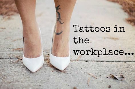 Is it appropriate to show your body art or tattoos at work? Piercings at work? Tattoos In The Workplace, Tough Conversations, Professional Tattoo, Young Professional, Blogging Advice, First Job, Business Professional, Work Smarter, Professional Women