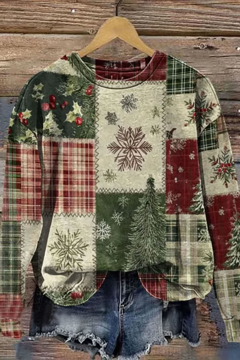 🎅 Celebrate Christmas in Style with Our Retro Christmas Sweatshirt! 🎄
Bring a touch of vintage charm to your holiday season. Perfect for spreading festive cheer and standing out at every gathering!#winter outfits#christmas list Christmas Dressing, Hair Styles For Older Women, Attend Church, Patchwork Art, Christmas Wants, Xmas Sweaters, Christmas Patchwork, Knitting Sweater, Trendy Tops For Women