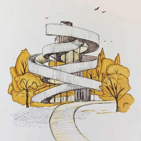 Architecture
Drawing
Promarker
Ribbon chapel
Art Chapel Drawing, Ribbon Chapel, Art Drawings For Kids, Art Drawings, Abstract Artwork, Sketch, Male Sketch, Ribbon, Architecture