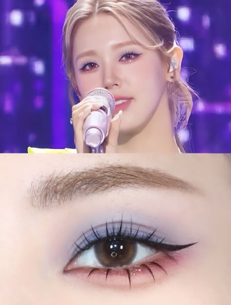 Idol Makeup Korean, Kpop Makeup Female, Kpop Makeup Looks, Kbeauty Korean Makeup, Kpop Idol Makeup, Idol Makeup, Anime Eye Makeup, Kpop Makeup, Cute Eye Makeup