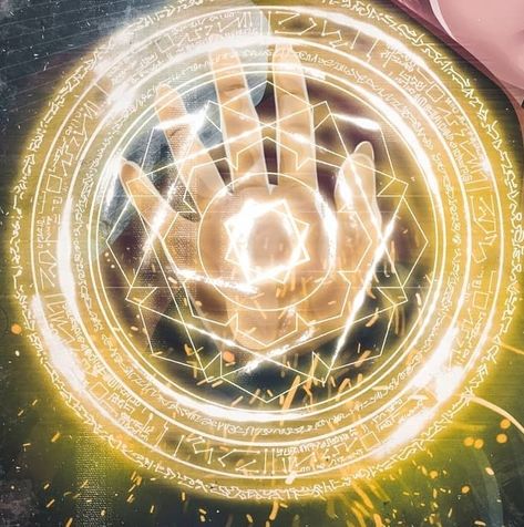 Time Powers Aesthetic, Spell Circle Art, Light Powers Art, Arcane Trickster Aesthetic, Gold Magic Aesthetic, Aether Magic, Light Magic Fantasy Art, Gold Powers Aesthetic, Light Magic Powers