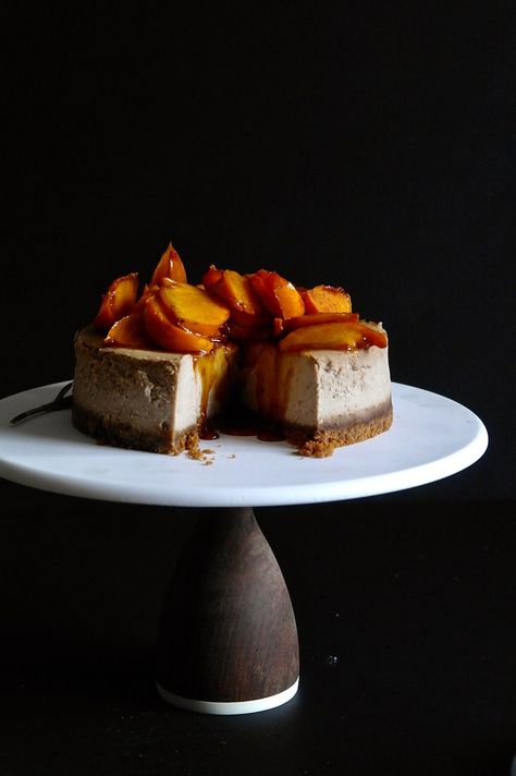 chestnut cheesecake with caramelized persimmons – tentimestea Chestnut Cheesecake Recipe, Persimmon Cheesecake Recipe, Italian Chestnut Recipes, Persimmon Recipes Desserts, Chestnut Baking, Persimmon Dessert Recipes, Chestnut Cheesecake, Persimmon Cheesecake, Chestnut Desserts