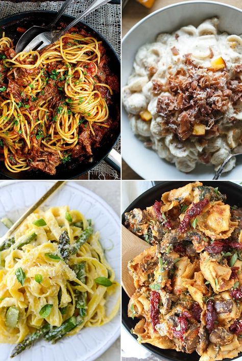 Unusual Pasta Dishes | POPSUGAR Food Unique Pasta Recipes, Pasta Dinner Ideas, Unique Pasta Dishes, Amazing Pasta, Pasta Toppings, Unique Pasta, Nice Recipes, Popsugar Food, Pasta Dinners