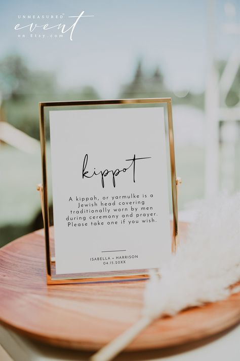 ADELLA Kippot Sign Sign Template Modern Minimalist Kippah - Etsy Canada Wedding Bar Menu Template, Wedding Drink Sign, Bar Menu Wedding, Tafel Decor, Menu Wedding, Menu Sign, Boda Mexicana, Drink Signs, Wedding Drink