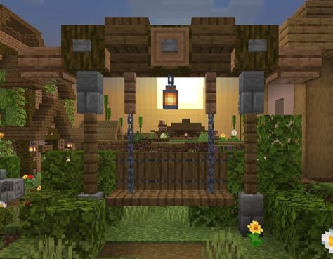 Park Bench Minecraft, Minecraft Park Bench Ideas, Minecraft Park Bench, Minecraft Benches, Minecraft Archery Range, Minecraft Bench Ideas, Minecraft Archery, Bench Minecraft, Minecraft Bench