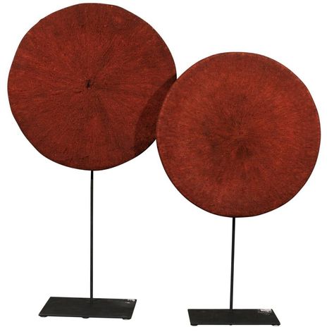 Two Ethnic Isicholo Bridal Red-Ocher Hats from South Africa, Zulu People Isicholo Zulu Hat, African Hats, Married Women, Red Ochre, Art Premier, African Decor, Red Art, Married Woman, Arte Popular