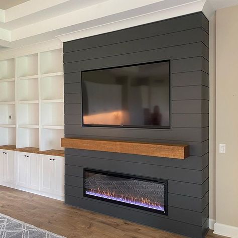 Aesthetic Wall Decor Bedroom, Canvas Wall Art Bedroom, Electric Fireplace Living Room, Fireplace Gallery, Built In Around Fireplace, Inspiration Wall Art, Fireplace Feature Wall, Wall Art Inspiration, Pictures Wall Decor