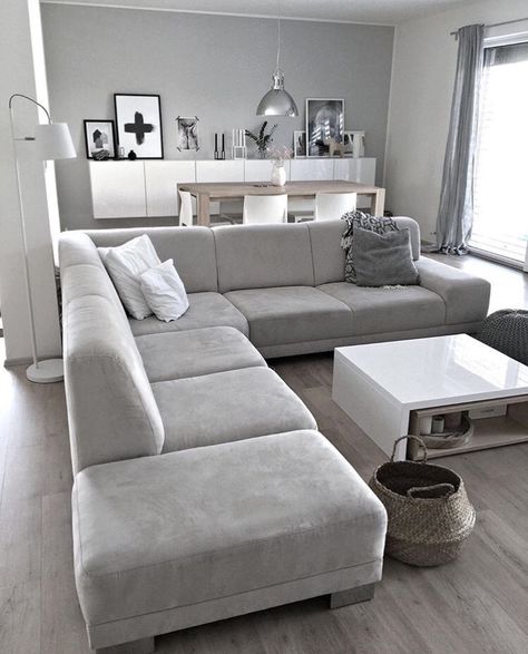 Apartment Girly, Women Cave, Cozy Dorm, Gray Living Room Design, Girly Apartments, Desain Pantry, Modern Living Room Interior, Dorm Inspo, Living Room Sofa Design