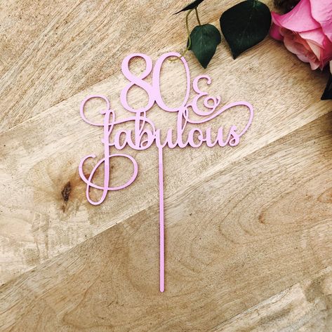 80th Birthday Cake Topper, Cake Decorating Birthday, Confirmation Cake Topper, 80th Birthday Cake, Decorating Birthday, 80 Birthday Cake, Engagement Cake Toppers, Graduation Cake Toppers, Happy 80th Birthday