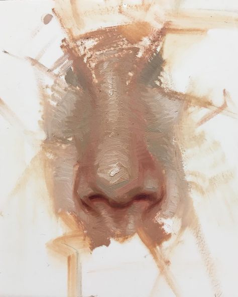 Dan Wilson Art on Instagram: “Nose demo from workshop. 2020 February workshop is full but I’ll be doing another one the end of 2020 DM if you want on the waiting list.…” Painted Nose Acrylic, Digital Art On Phone, Painting Noses, Art Using Recycled Materials, Nose Painting, Painting Nose, Sketch Study, Acrylic Drawing, Wilson Art