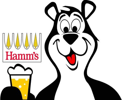 Hamms Bear, Hamms Beer Sign, Race Logos, Bear Character Design, Vintage Food Posters, Hamms Beer, Beer Bear, Beer Memorabilia, Beer Ads