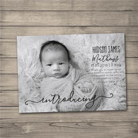 Newborn Announcement Cards, Baby Boy Announcement Cards, Boy Birth Announcement Card, Newborn Birth Announcements, Boy Announcement, Birth Announcement Cards, Its A Girl Announcement, Birth Announcement Photos, Newborn Birth