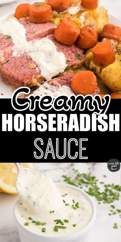 Corned Beef Horseradish Sauce, Creamy Horseradish Sauce For Corned Beef, Sauce For Corned Beef And Cabbage, Horseradish Cream Sauce For Corned Beef, Recipes That Use Horseradish, Corned Beef Sides Dishes, Horseradish Sauce For Corned Beef, Creamy Horseradish Sauce For Prime Rib, Best Horseradish Sauce