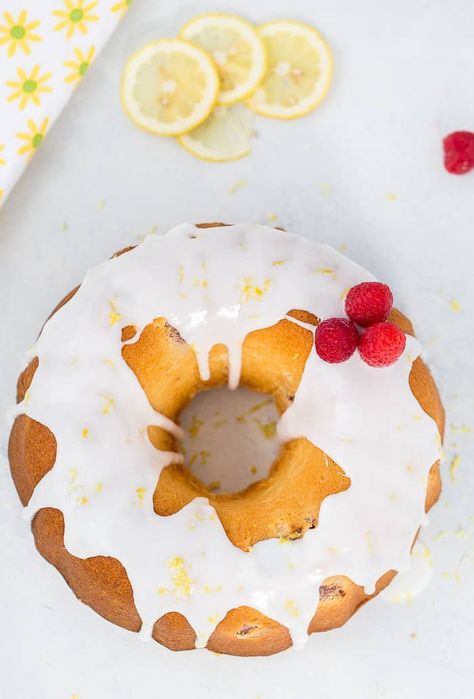 This raspberry lemonade pound cake is bursting with fresh raspberries in a lemonade pound cake that’s made with Simply Lemonade®, our favorite summer beverage for those hot sunny days. #cake #lemon #simplylemonade #sponsored Barbecue Desserts, Simply Lemonade, Easter Cake Recipes, Cake Lemon, Mini Bundt, Mini Bundt Cakes, Fresh Raspberries, Easter Cake, Bundt Cakes Recipes