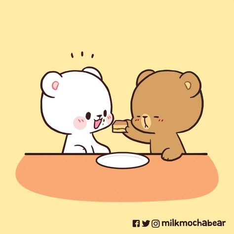 Kawaii Avengers, Milk Mocha Bear, Milk And Mocha, Fun Drawings, Mocha Bear, Cute Couple Comics, Milk & Mocha, Cute Bear Drawings, Bear Drawing