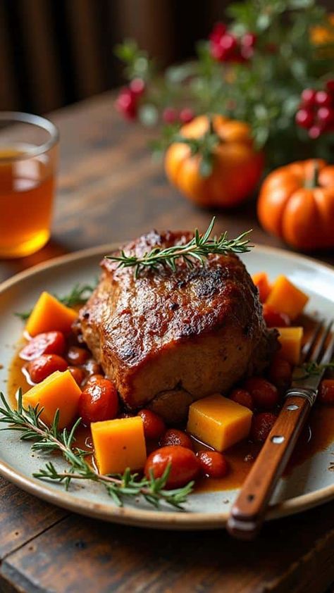 Apple Cider Braised Pot Roast Cider Braised Pot Roast, Fall Pot Roast, Traditional Pot Roast, Braised Recipes, Braised Pot Roast, Braising Recipes, Best Apple Cider, Flavor Combinations, Hearty Casseroles