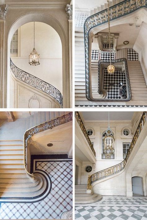 Parisian vs. Tuscan Staircase; Yay or Nay - Maria Killam Luxury Staircase, Wrought Iron Staircase, Architecture Today, Paris Architecture, Tuscan Design, Photography Architecture, Classical Architecture, Staircase Design, Stairs Design