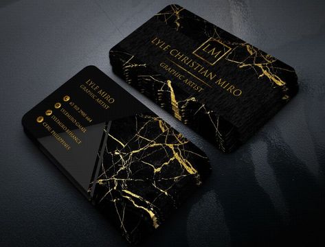 Marble Business Card, Business Card Mockup Free Psd, Marble Logo Design, Carte Visite Design Ideas, Black And Gold Business Cards, Dark Business Card, Buisness Cards, Business Card Texture, Business Card Mockup