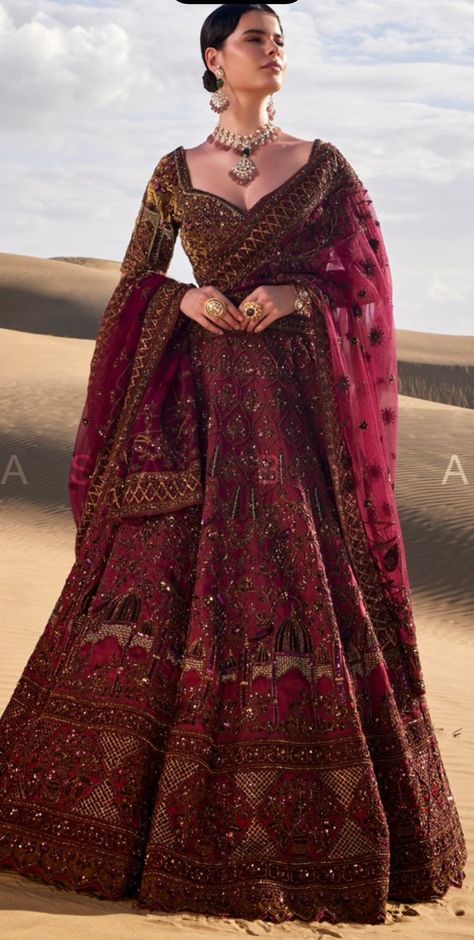 Gold Lehenga With Red Dupatta, Anita Dongre Red Lehenga, Aditi Rao Hydari Red Lehenga, Neha Kakkar Red Lehenga, Bridesmaid Saree, Saree, Quick Saves