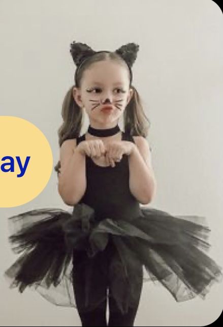 Cat Girl Costume, Cute Cat Costumes, Cat Costume Diy, Toddler Costumes Girl, Halloween Costume Toddler Girl, Holiday Chaos, Costume Toddler, Holiday Activities For Kids, Easy Halloween Costume