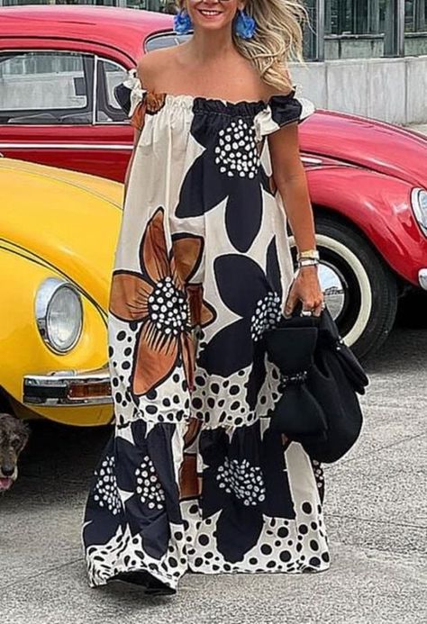 Vacation Ready: Off Shoulder Floral Maxi Dress with Big Ruffle > Shop Now > https://pekosa.com/products/vacation-ready-off-shoulder-floral-maxi-dress-with-big-ruffle > ✨ Discover the perfect blend of style and comfort with our latest arrivals. Step into summer with confidence! 🌟 #TrendyFashion #SummerStyle #FashionForAll #SmartShopper #easywear #fancydresses" Story Highlights: "Best Summer Wear Holiday Maxi Dress, A Line Maxi Dress, Dress Women Elegant, Dress Sleeve Styles, Off Shoulder Fashion, Loose Outfit, Holiday Dress, Vestido Casual, Daily Dress