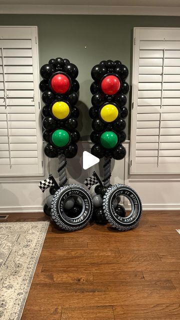 Traffic Light Party, F1 Birthday, Race Car Party Decorations, Baby Shower Party Decor, Backdrop Curtains, Car Birthday Theme, Cars Theme Birthday Party, Cars Party, Race Car Party