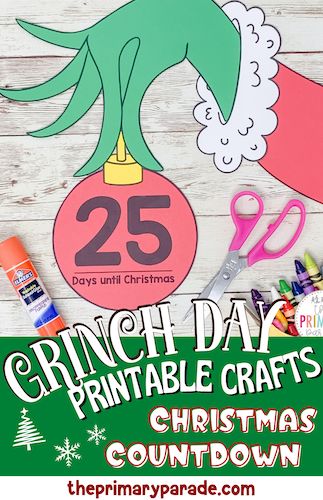 Classroom Christmas Party Games, Grinch Craft, Grinch Day, Classroom Christmas Party, Prek Activities, Grinch Crafts, Preschool Christmas Activities, Craft Ornaments, The Grinch Movie