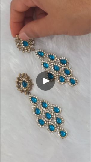 228 reactions · 11 shares | DIY TRENDING EARRINGS ♥️ #like share and follow my channel for more videos #instagramreels #trending jewllery #insta jewllery #trending earrings #instareels #instaviralvideo❤️❤️ #instafashion #instatrendingreels #instacrafts #instavideo #instashorts #instaviralshortsvideo❤️❤️ #instaviralshortsvideo❤️❤️ | crafter-rashmi | rashmihazara · Original audio Diy Rhinestone Earrings, Ballroom Necklace, Cloth Jewellery, Silk Thread Bangles Design, Trending Earrings, Thread Bangles Design, Diy Jewellery Designs, Engagement Mehndi, Diy Jewelry Earrings