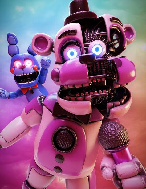 Funtime Freddy And Bon Bon, Fnaf Funtime Freddy, Funtime Freddy Fanart, Overwatch Skin Concepts, Fnaf Images, Fnaf Freddy Fazbear, Foxy And Mangle, Fnaf Sfm, Funtime Freddy