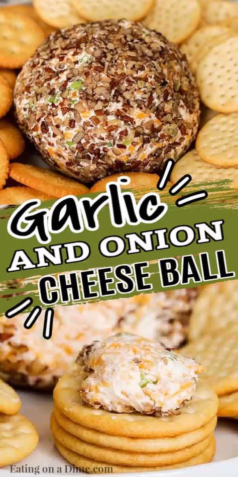 Onion Balls Recipe, Cheese Ball Green Onion, French Onion Cheese Ball, Green Onion Cheese Ball Recipes, Onion Cheese Ball, Garlic And Herb Cheese Ball, Green Onion Cheese Ball, Garlic Cheeseball Recipes, Meatless Cheese Ball