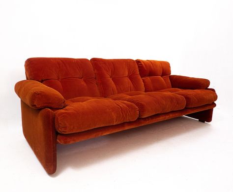 Vintage Sofas, Tobia Scarpa, Couches For Sale, Three Seat Sofa, Italian Sofa, African Traditional Dresses, Three Seater Sofa, Vintage Sofa, 3 Seater Sofa